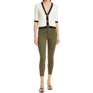 L'Agence - Margot High Rise Skinny Jeans Pants in Olive Green Size 29 EUC
